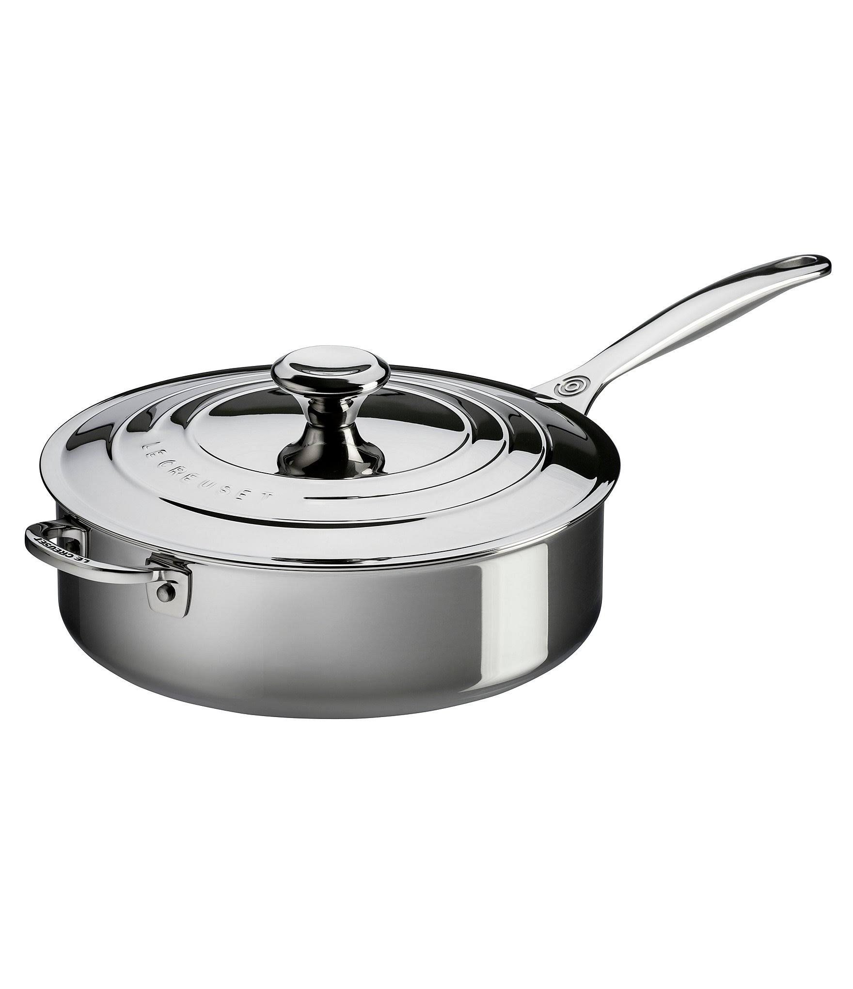 Le Creuset 4.5-Quart Stainless Steel Saute Pan with Lid Helper Handle DE_QDBSZ3XW Le Creuset 4.5-Quart Stainless Steel Saute Pan with Lid Helper Handle DE_QDBSZ3XW