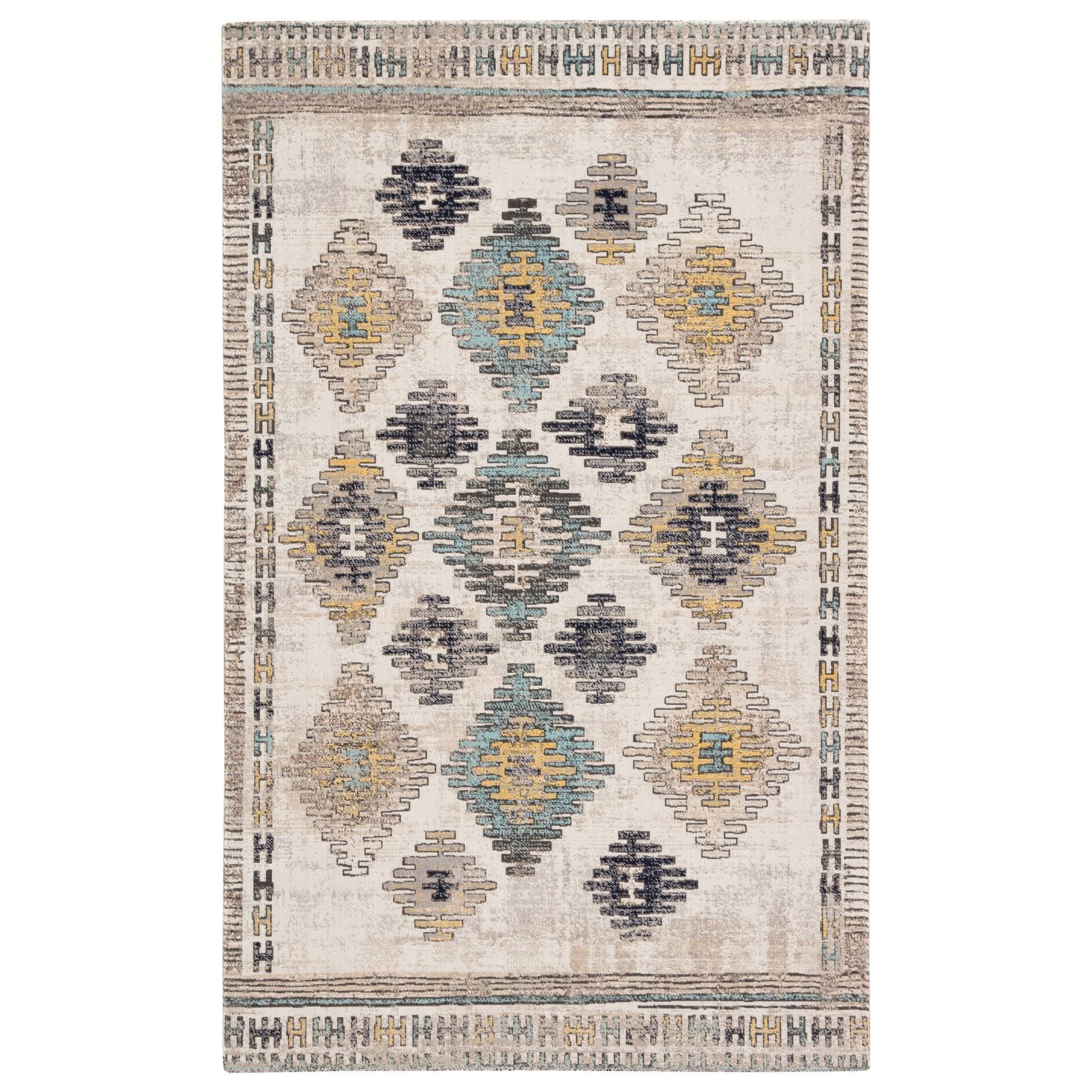 The Curated Nomad Lilah Indoor/Outdoor Tribal Blue/Yellow Area Rug 8'10 OO_LLOGXTGJ