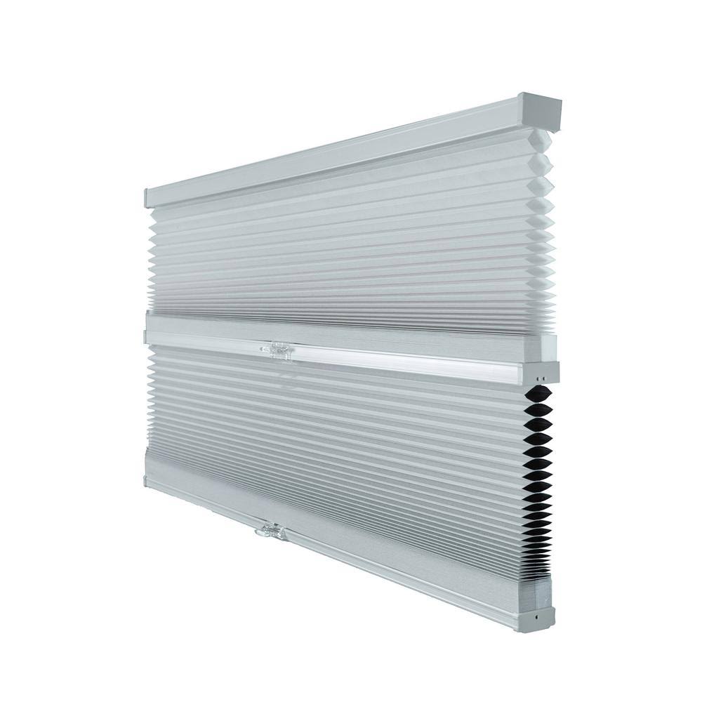 Chicology Cut-to-Width Gray Sheen 9/16 in. Light Filtering and Privacy Cordless Cellular Shade - 46.5 in. W x 48 in. L, Gray She E2_Z2TX7NFD Chicology Cut-to-Width Gray Sheen 9/16 in. Light Filtering and Privacy Cordless Cellular Shade - 46.5 in. W x 48 in. L, Gray She E2_Z2TX7NFD