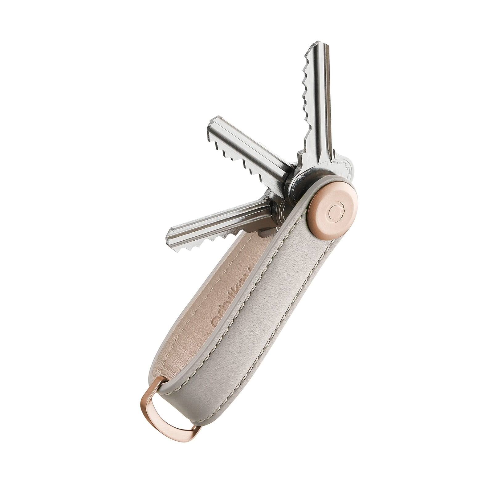 Orbitkey Key Organiser Leather - Stone / Grey A2_FPYD4JTV Orbitkey Key Organiser Leather - Stone / Grey A2_FPYD4JTV