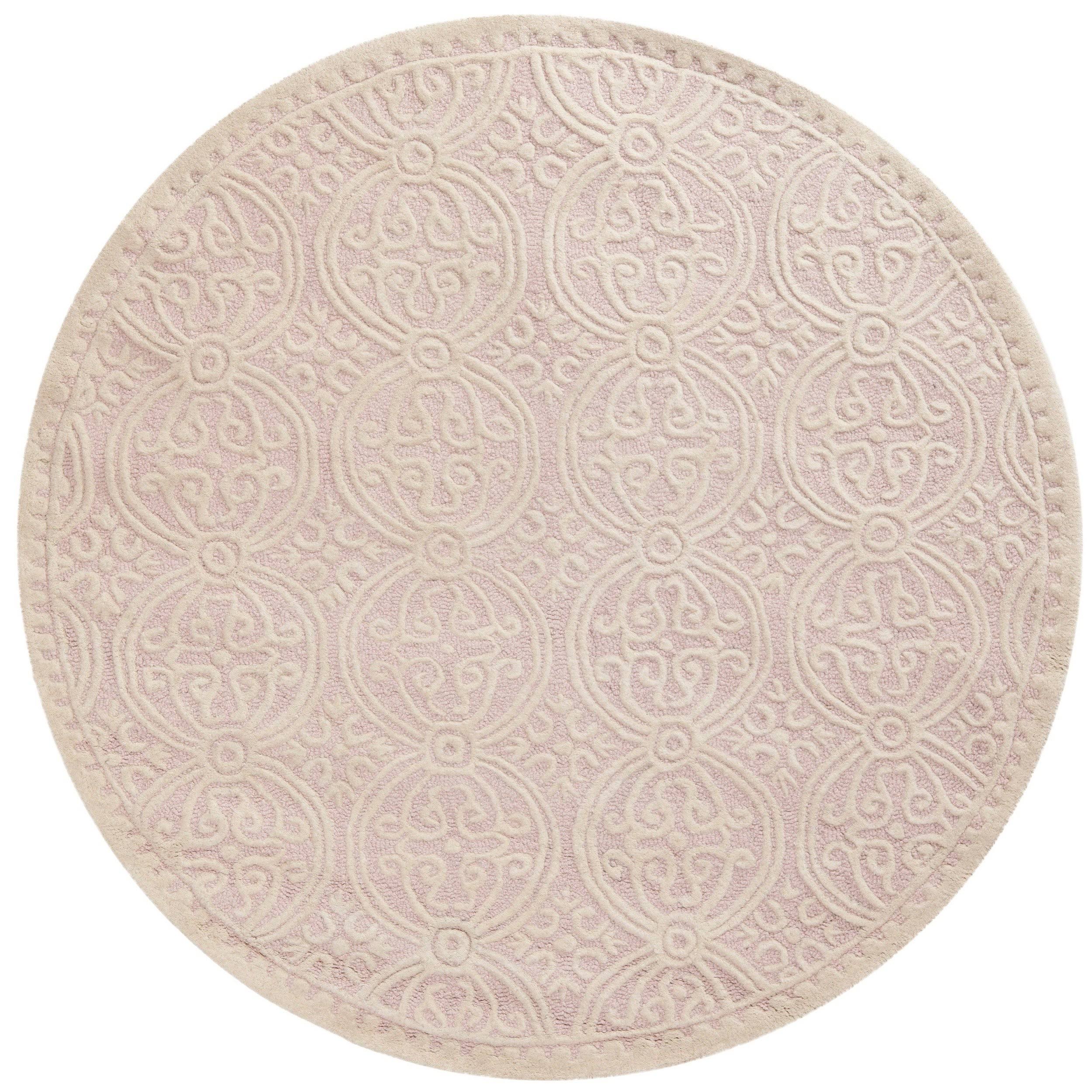 Safavieh Cambridge CAM123M Area Rug Light Pink/Ivory 6' x 6' Round BS_TTKTFWLX Safavieh Cambridge CAM123M Area Rug Light Pink/Ivory 6' x 6' Round BS_TTKTFWLX