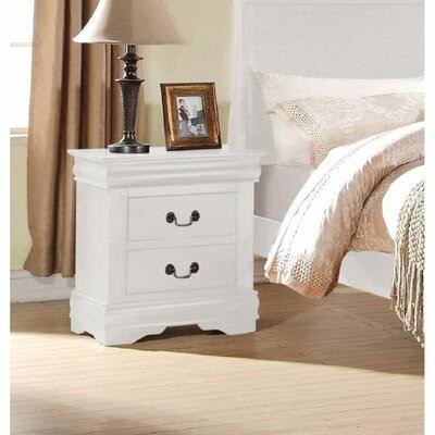 Hapeville 2 - Drawer Nightstand in White Alcott Hill KH_NRSUQ5LC Hapeville 2 - Drawer Nightstand in White Alcott Hill KH_NRSUQ5LC