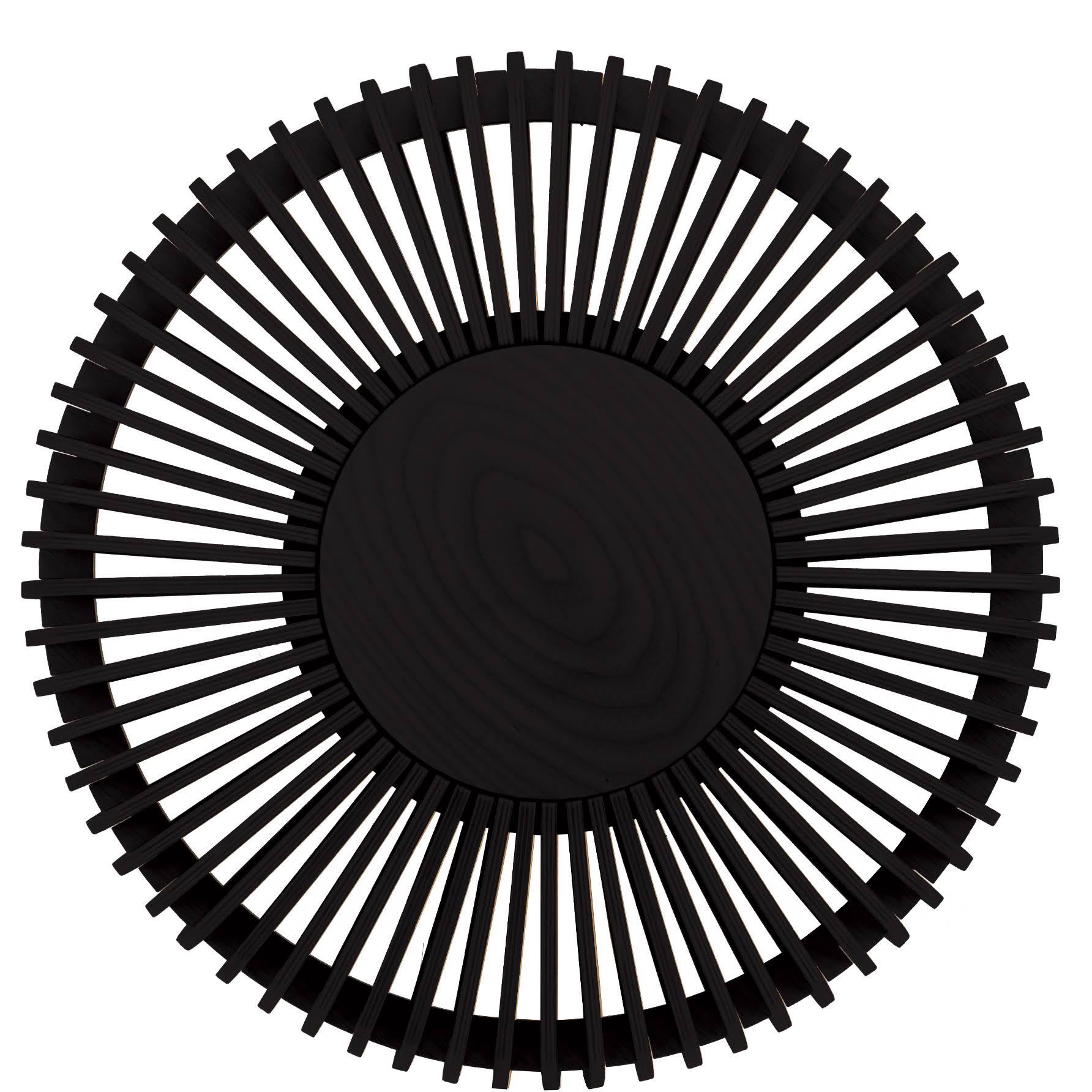 UMAGE Clava Up Wood Wall Lamp Medium - Ceiling Lamps Ash Black Oak - 2383 14_K4P7GD9A