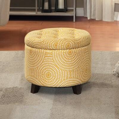Zeringue Tufted Ottoman House of Hampton Upholstery Color: Yellow JF_MUBNQH7S Zeringue Tufted Ottoman House of Hampton Upholstery Color: Yellow JF_MUBNQH7S