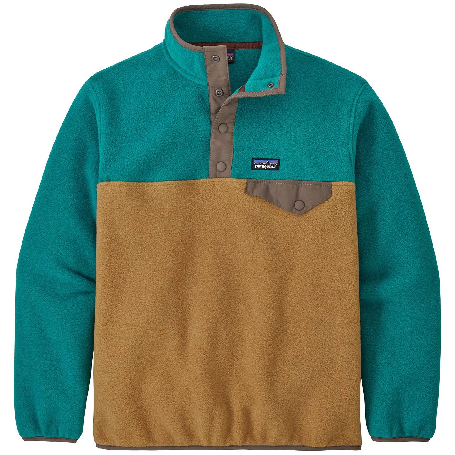 Patagonia Boys' Lightweight Synchilla Snap-T Pullover, Oaks Brown / S YZ_B7STV581