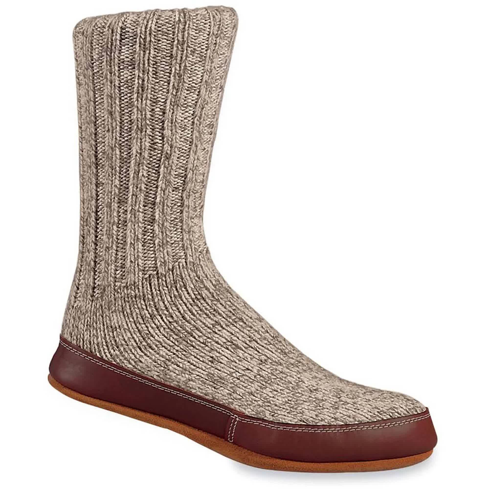 Acorn Unisex Slipper Sock, Grey Ragg Wool, XL PK_MY4UHML1