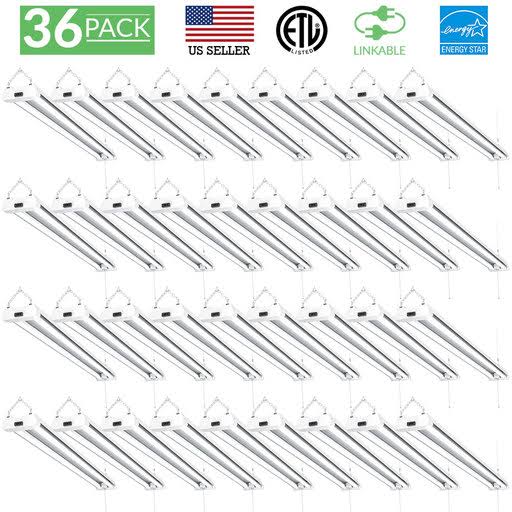 Sunco Lighting 36 Pack Frosted Shop Light Utility LED 40W 4000K, Cool White SH_KYMCGDNH Sunco Lighting 36 Pack Frosted Shop Light Utility LED 40W 4000K, Cool White SH_KYMCGDNH