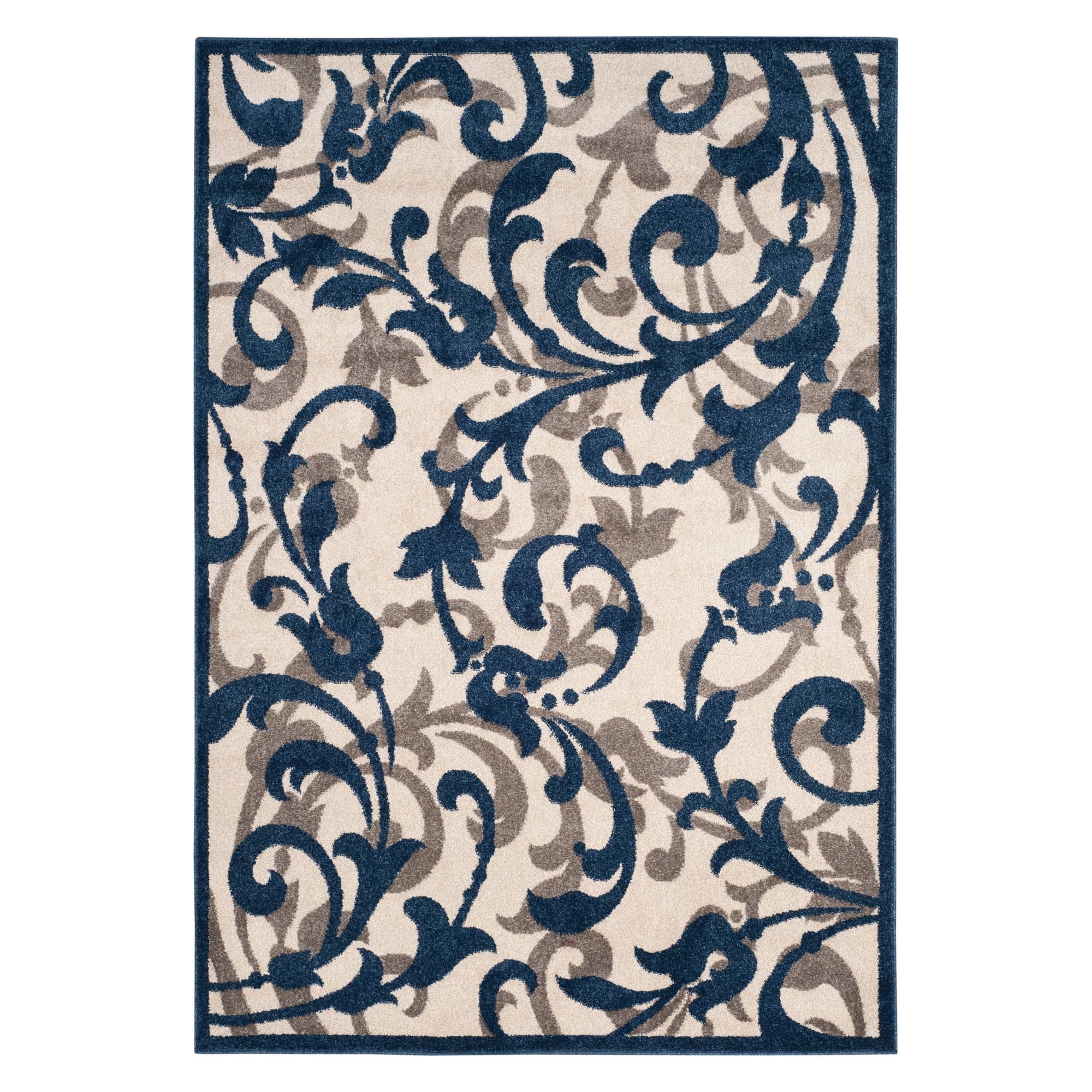Safavieh 6' x 9' Amherst AMT428M Ivory / Navy Rug FA_VBEQCPBU