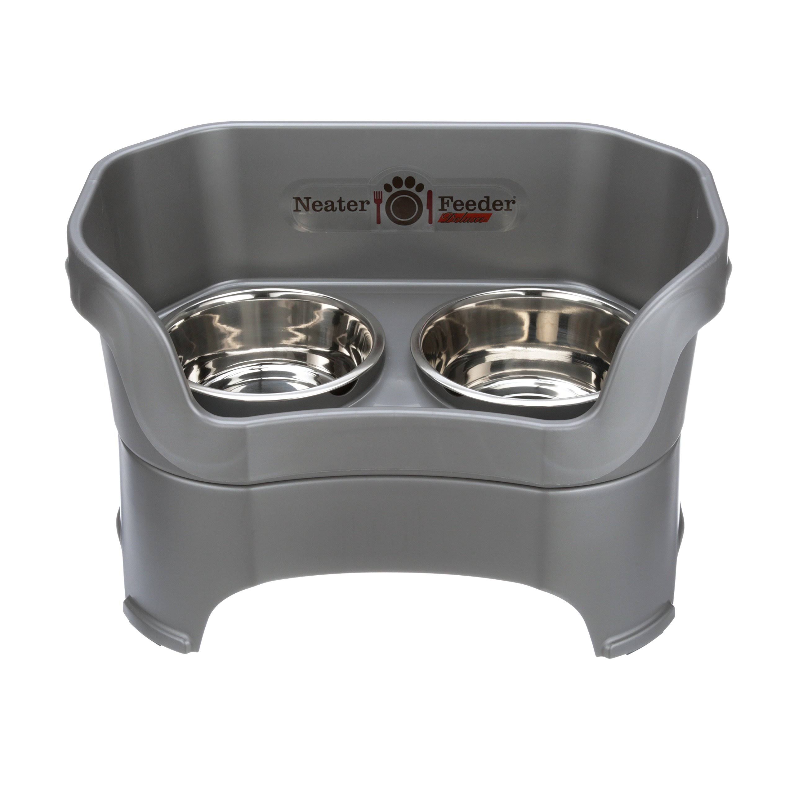 Neater Feeder Deluxe Dog (Large, Gunmetal Grey) FF_8WLGJICS Neater Feeder Deluxe Dog (Large, Gunmetal Grey) FF_8WLGJICS