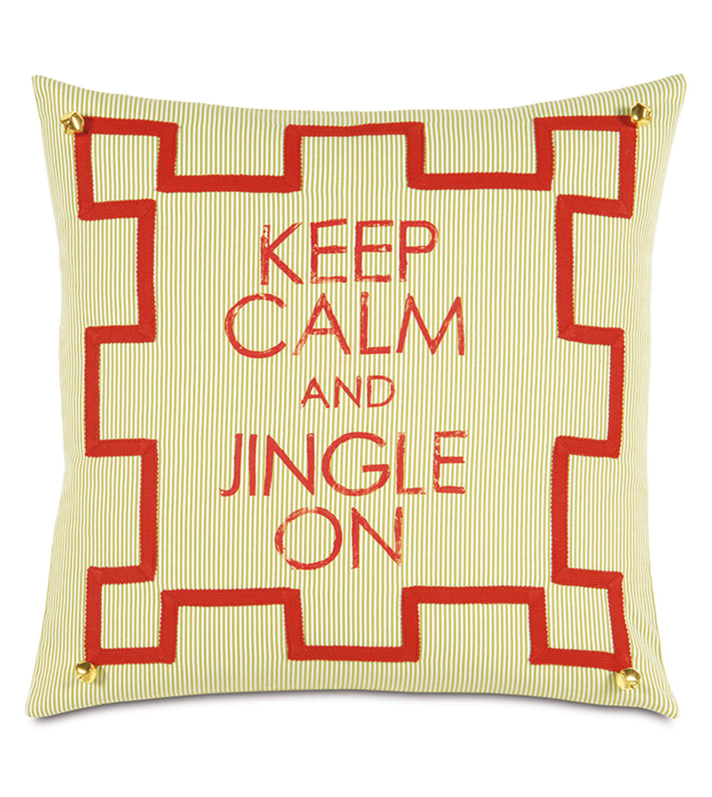 Studio 773 | Jingle Blockprinted Decorative Pillow | 22X22 FT_HIJBZ6FV Studio 773 | Jingle Blockprinted Decorative Pillow | 22X22 FT_HIJBZ6FV