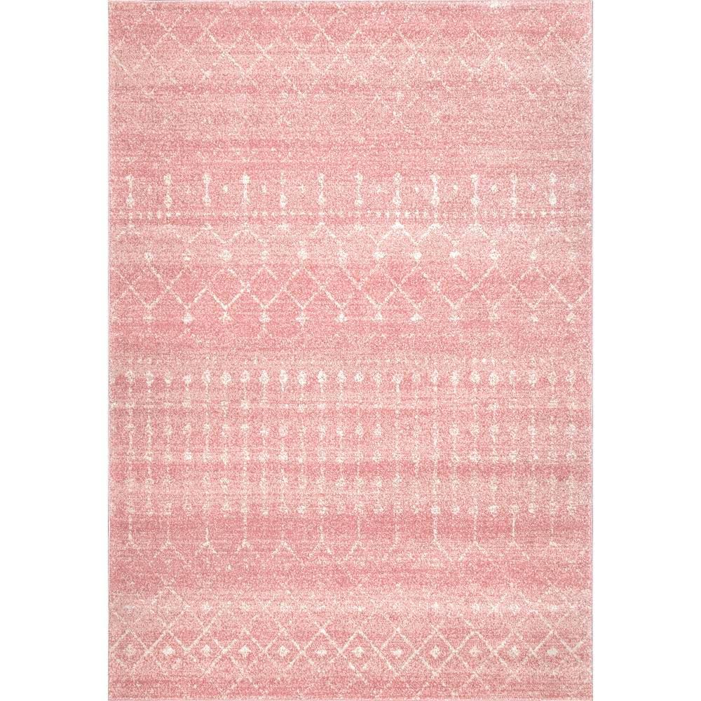 nuLOOM Moroccan Blythe Area Rug, Size: 8' x 11', Pink Q4_BNVXSKS1