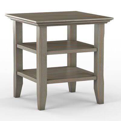 Alcott Hill Pegram Solid Wood End Table Color Distressed Grey 7V_ECV9EIUH