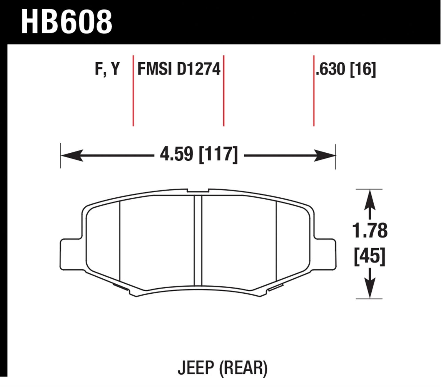 Hawk Performance HB608Y.630 LTS Brake Pad BF_WZOEBQCC