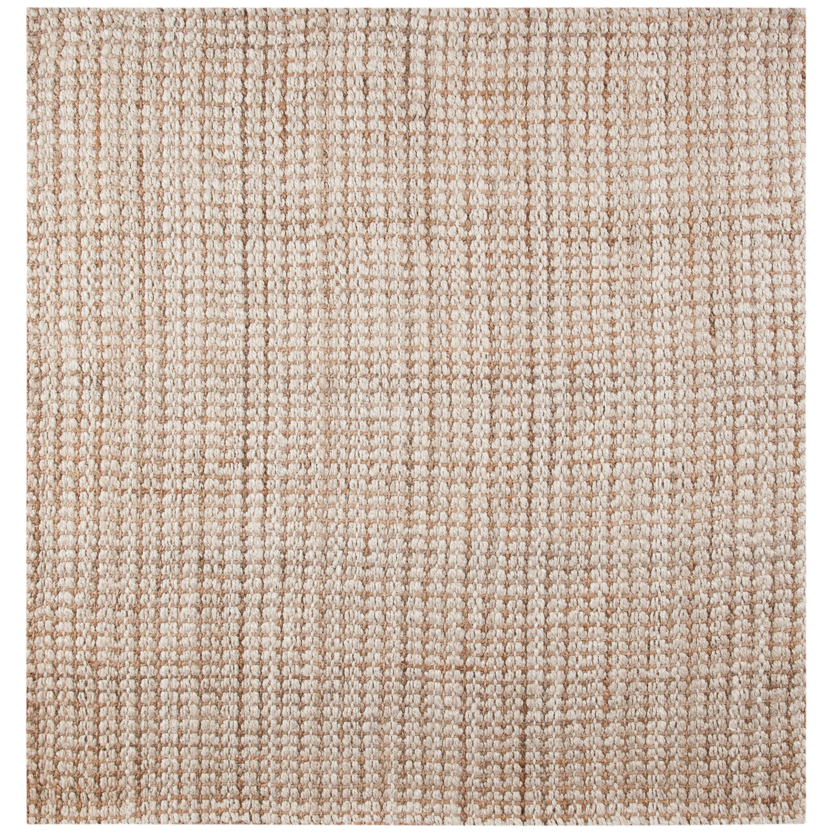 Safavieh NF186B-7SQ 7 x 7 ft. Natural Fiber Area Square Rug Ivory Light Brown LS_9P25E4GA