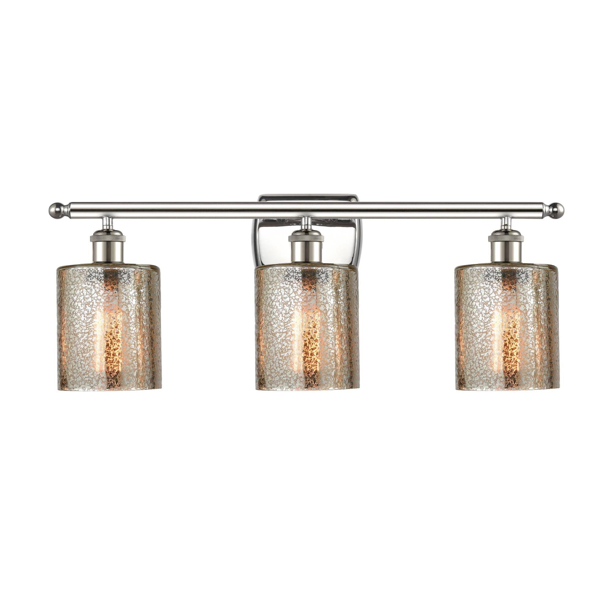 Innovations 516-3W-PN-G116 Polished Nickel Cobbleskill 3 Light Bath Vanity Light TF_HHJ7NZHS