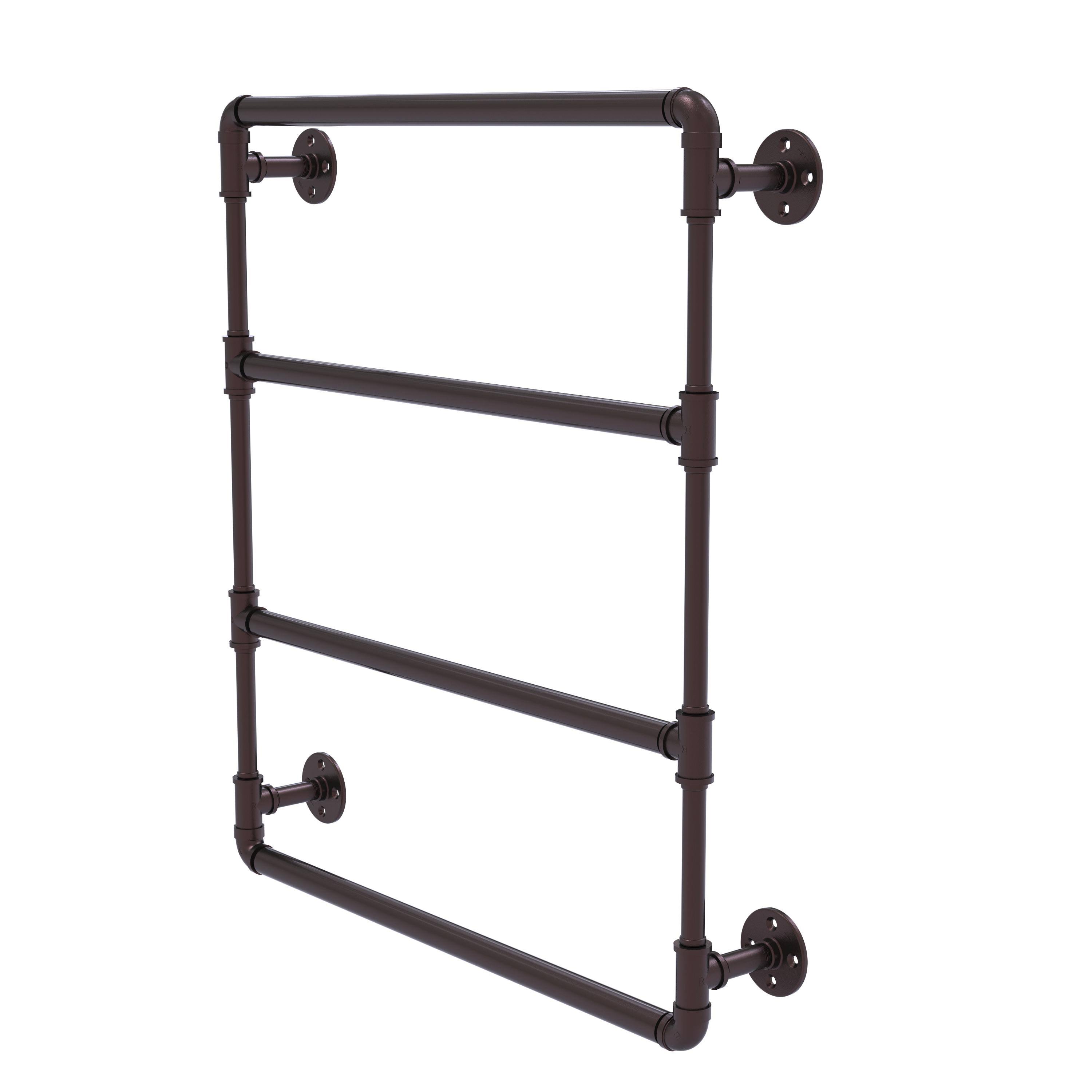 Allied Brass Pipeline Collection 36 inch Wall Mounted Ladder Towel Bar Antique Bronze 8R_WTHSEMX7 Allied Brass Pipeline Collection 36 inch Wall Mounted Ladder Towel Bar Antique Bronze 8R_WTHSEMX7