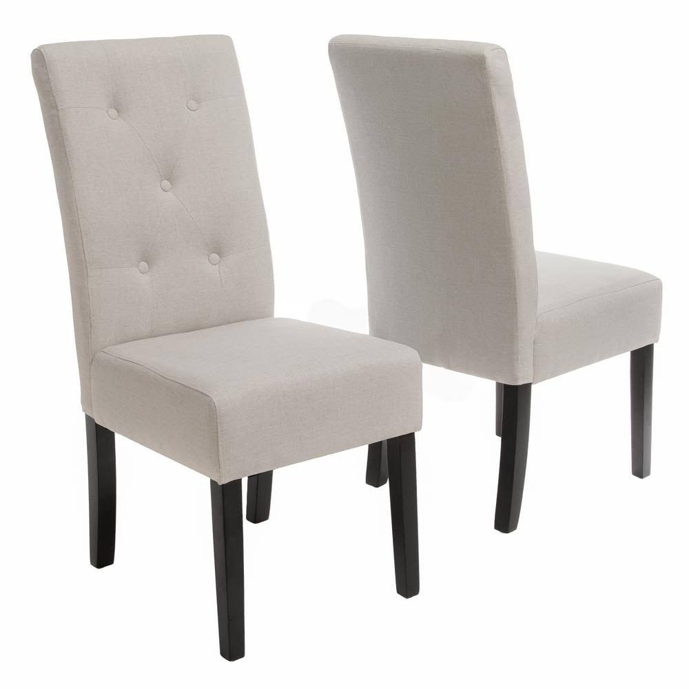 Noble House Taylor Natural Plain Fabric Dining Chair (Set of 2) CX_TNK7P0YE