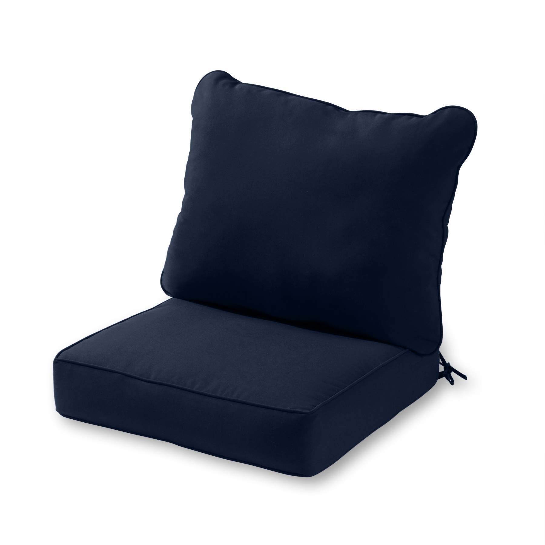2pc Outdoor Deep Seat Cushion Set Navy - Kensington Garden IP_ULJYRZ99 2pc Outdoor Deep Seat Cushion Set Navy - Kensington Garden IP_ULJYRZ99