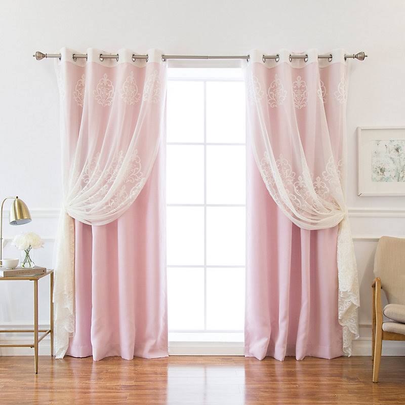 Rosdorf Park Boreas Well Sheer Agatha Blackout Curtain PANEL, Pink WK_OVOFHH1Z Rosdorf Park Boreas Well Sheer Agatha Blackout Curtain PANEL, Pink WK_OVOFHH1Z
