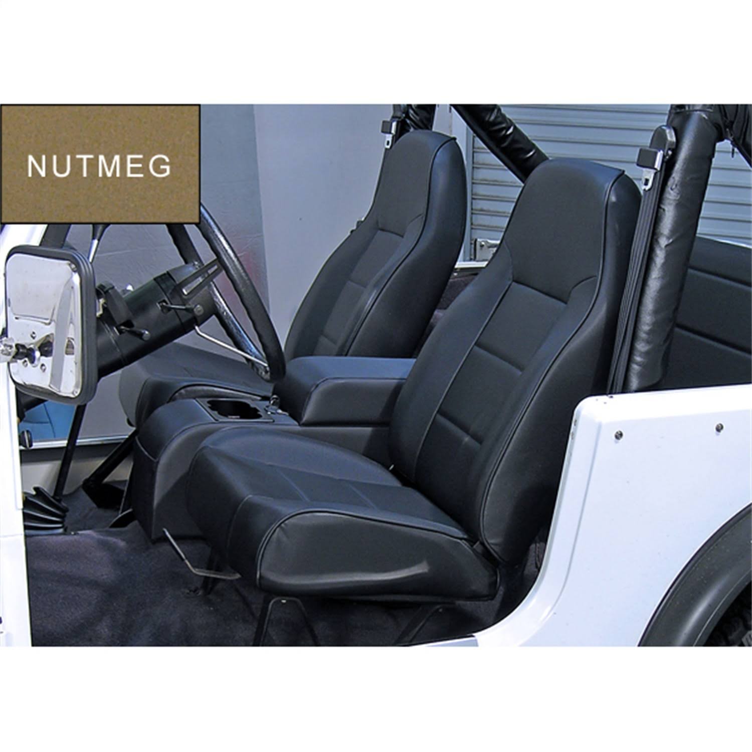 Rugged Ridge 13401.07 High-Back Front Seat Non-Recline Nutmeg 76-02 Jeep CJ and Wrangler FE_SDYPNVGG
