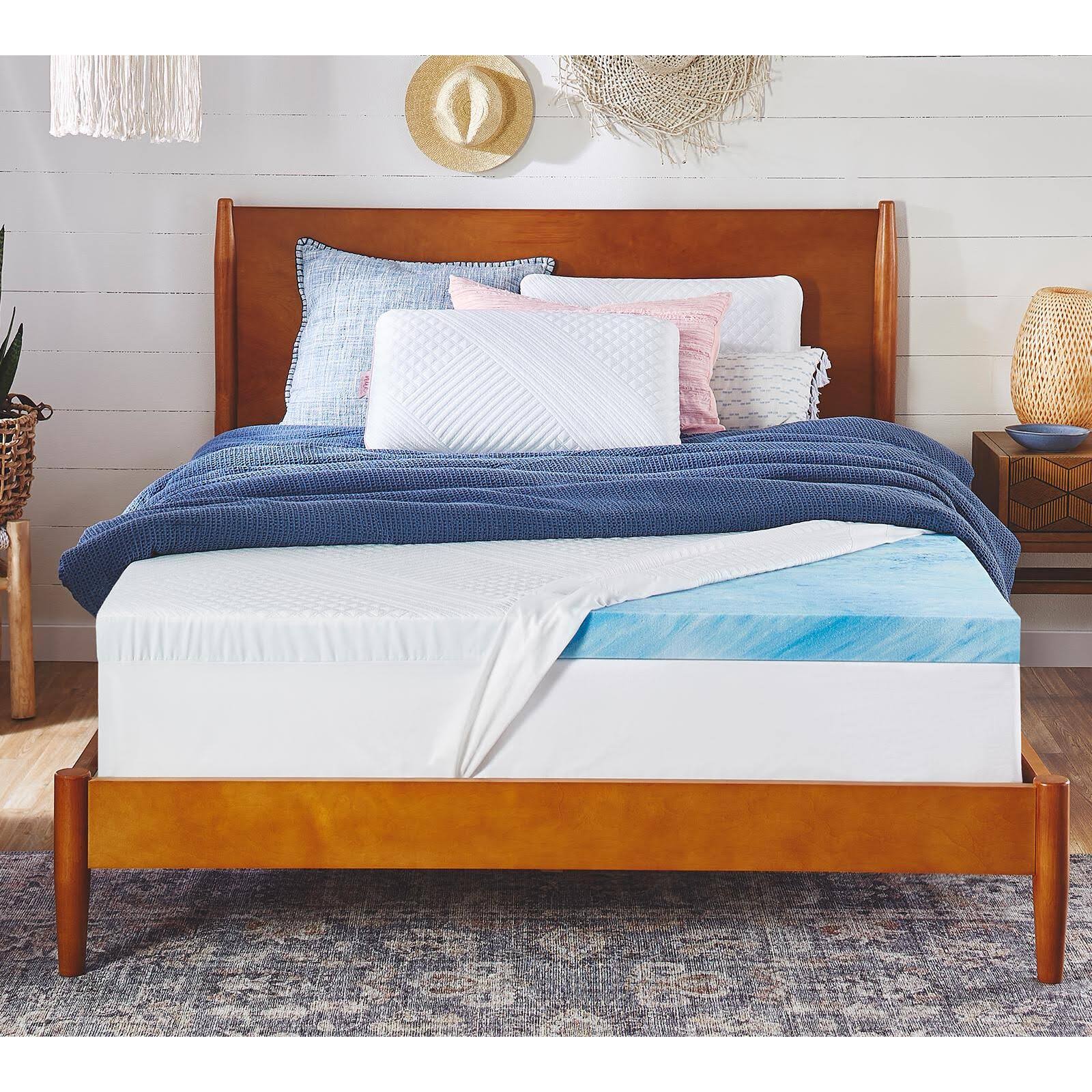 Nue by Novaform California King 3 inch Cooling Gel Memory Foam Mattress Topper 7G_A5ZEVKY2 Nue by Novaform California King 3 inch Cooling Gel Memory Foam Mattress Topper 7G_A5ZEVKY2