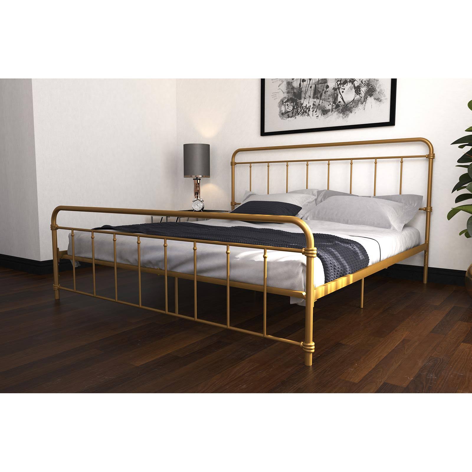 DHP Wallace Metal Platform Bed, Size: Full, Gold 6O_QSCLHVQZ