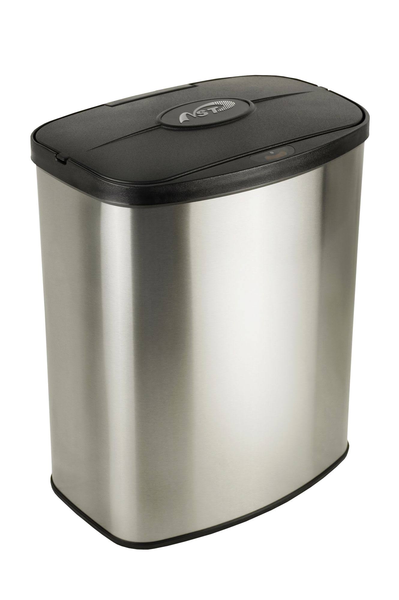 Nine Stars Motion Sensor Rectangular Touchless 2.1 Gal Trash Can, Stainless Steel CF_YYE1FONR