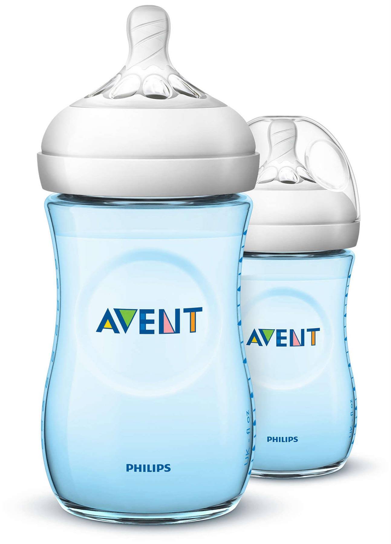 Avent Natural Bottles - 260ml/9oz - 2pk - Blue PP_MVLNEBIT Avent Natural Bottles - 260ml/9oz - 2pk - Blue PP_MVLNEBIT