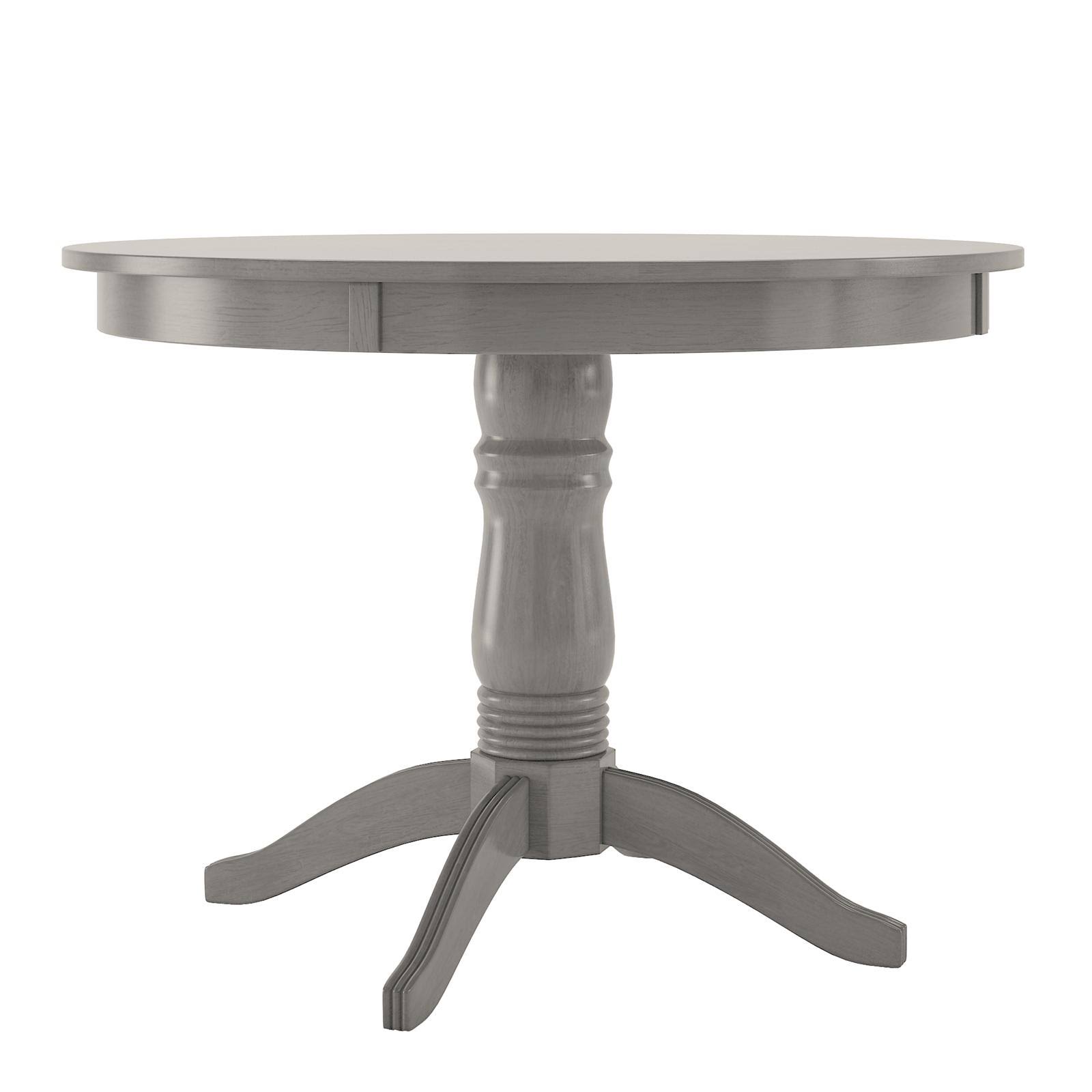 Weston Home Lexington Round Dining Table Antique Gray HN_U6BI15ID Weston Home Lexington Round Dining Table Antique Gray HN_U6BI15ID
