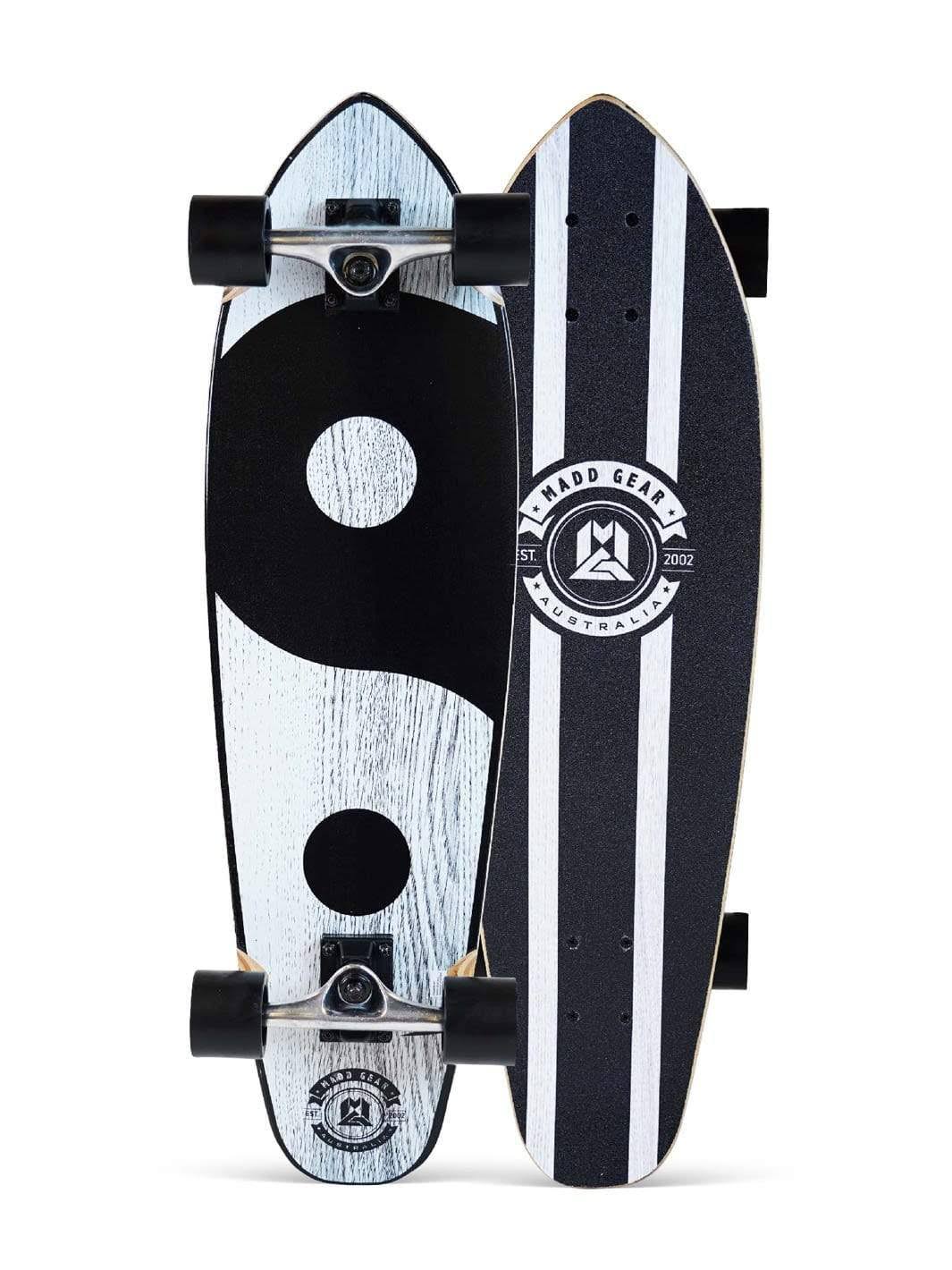 Madd Gear Complete Cruiser Skateboard 32 x 9 - Balance Graphic Suits Ages 5+ - Max Rider Weight 220lbs 8 Ply Maple Deck Aluminum HF_LTPL6DTS