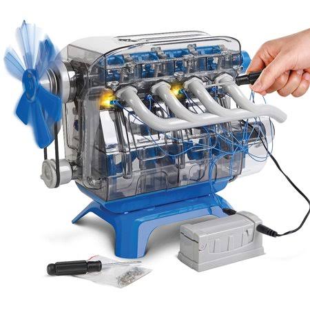 Discovery Kids DIY Toy Model Engine Kit, Mechanic Four Cycle Internal Combustion Assembly Construction, Comes W/Valves, Cylinder 5G_IWOYKDW1