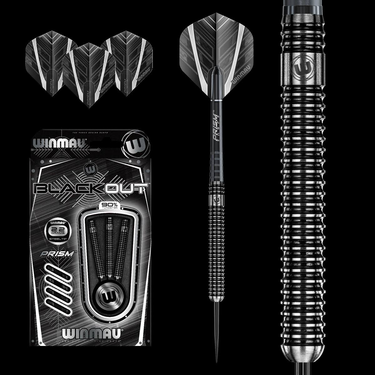 Winmau Black Out 24G Steel Tip Darts 0A_ML7ECKIO
