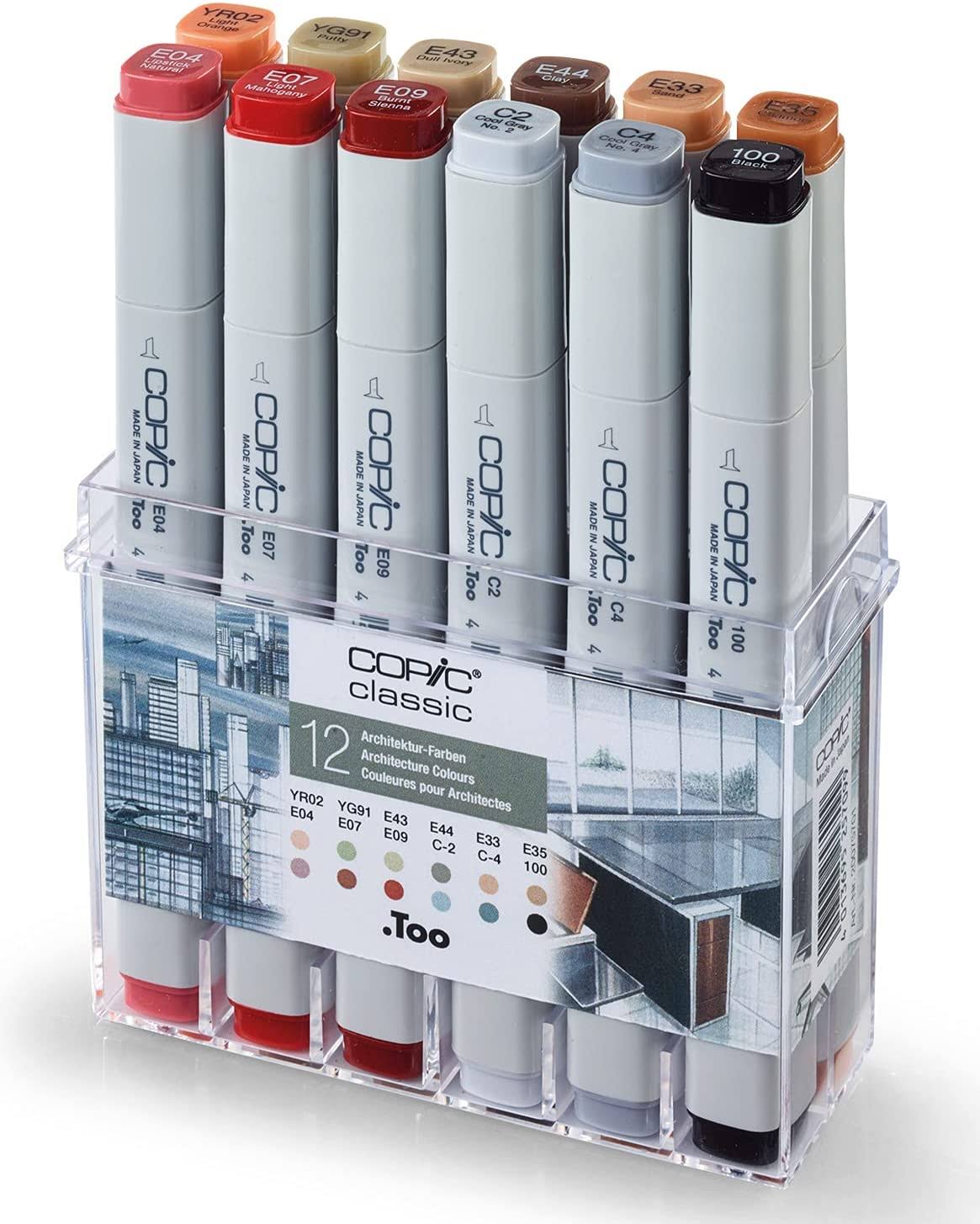 Copic Refillable Marker Theme Set - Architecture Colours (Pack of 12) RU_X03EGSQG Copic Refillable Marker Theme Set - Architecture Colours (Pack of 12) RU_X03EGSQG