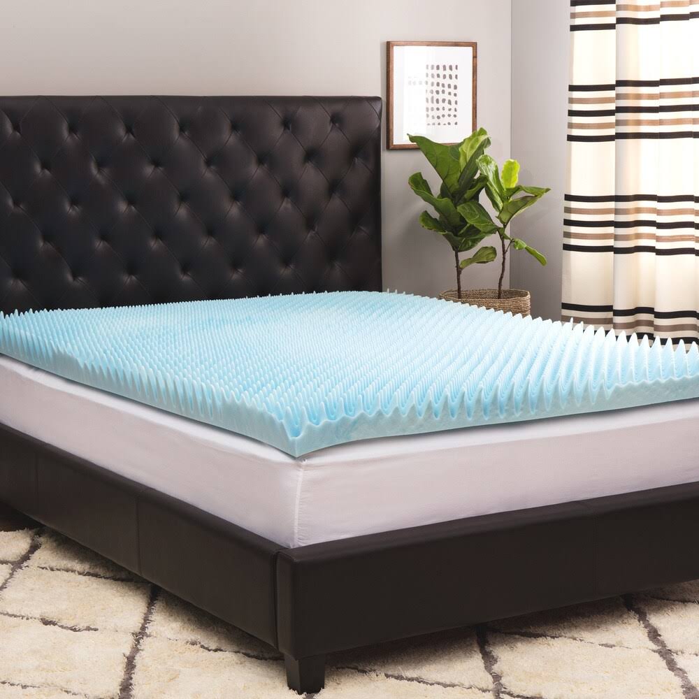 ComforPedic Loft from Beautyrest 4-Inch Sculpted Gel Memory Foam Topper with Waterproof Cover - King KP_ICMT47MH