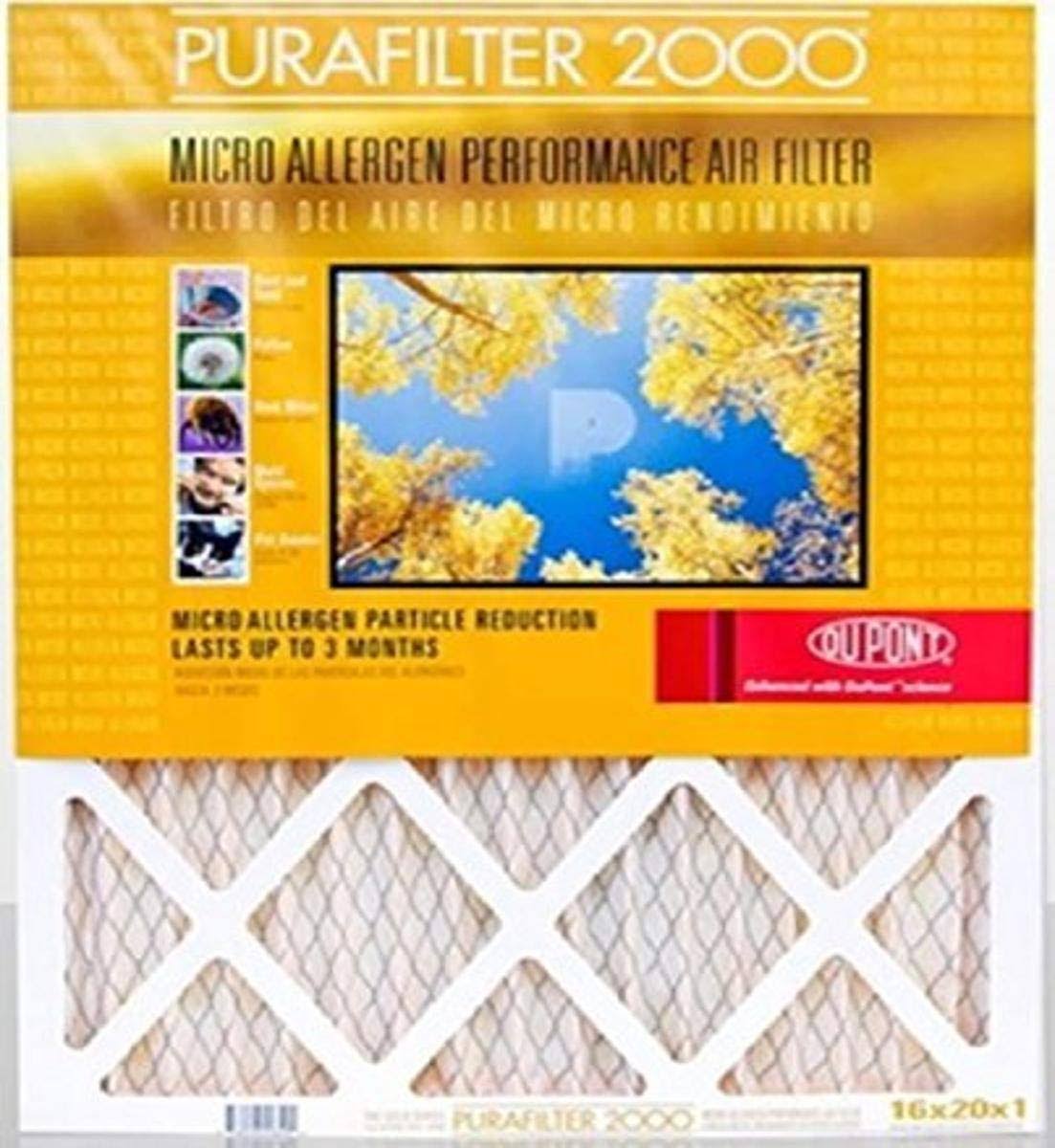 Purafilter High-Efficiency Air Filter 4-Pack - Gold - Size 14x24 E5_OSET4UJV