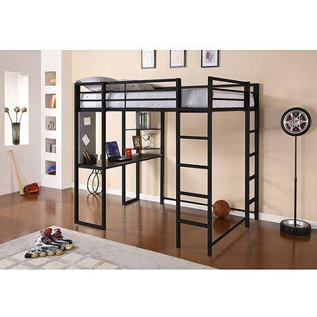 Dorel Home Products Abode Full Size Loft Bed, Black 5F_ZYLAM5X6 Dorel Home Products Abode Full Size Loft Bed, Black 5F_ZYLAM5X6