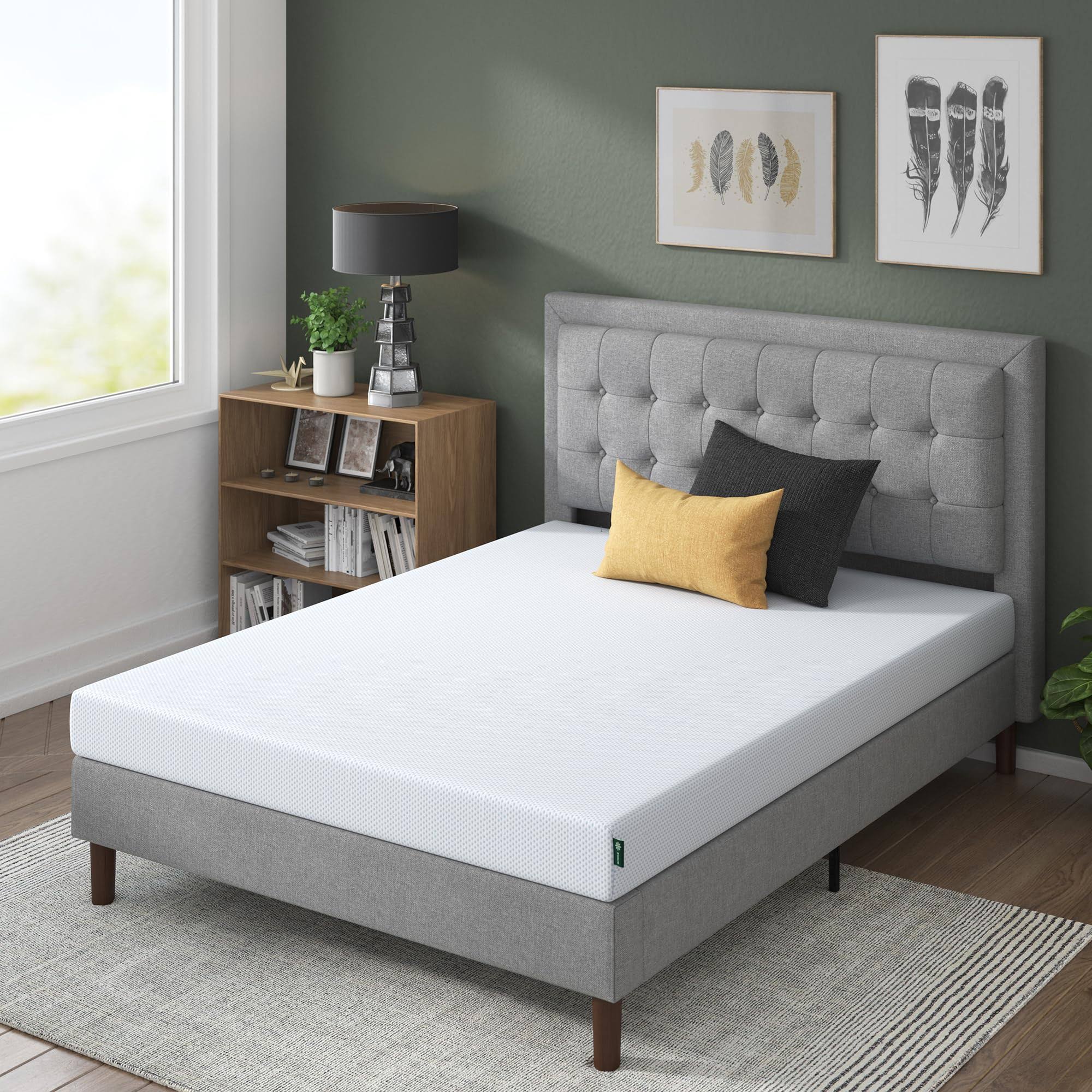 Zinus 6 Inch Gel-Infused Green Tea Memory Foam Mattress, King TI_ULZLOJGR Zinus 6 Inch Gel-Infused Green Tea Memory Foam Mattress, King TI_ULZLOJGR