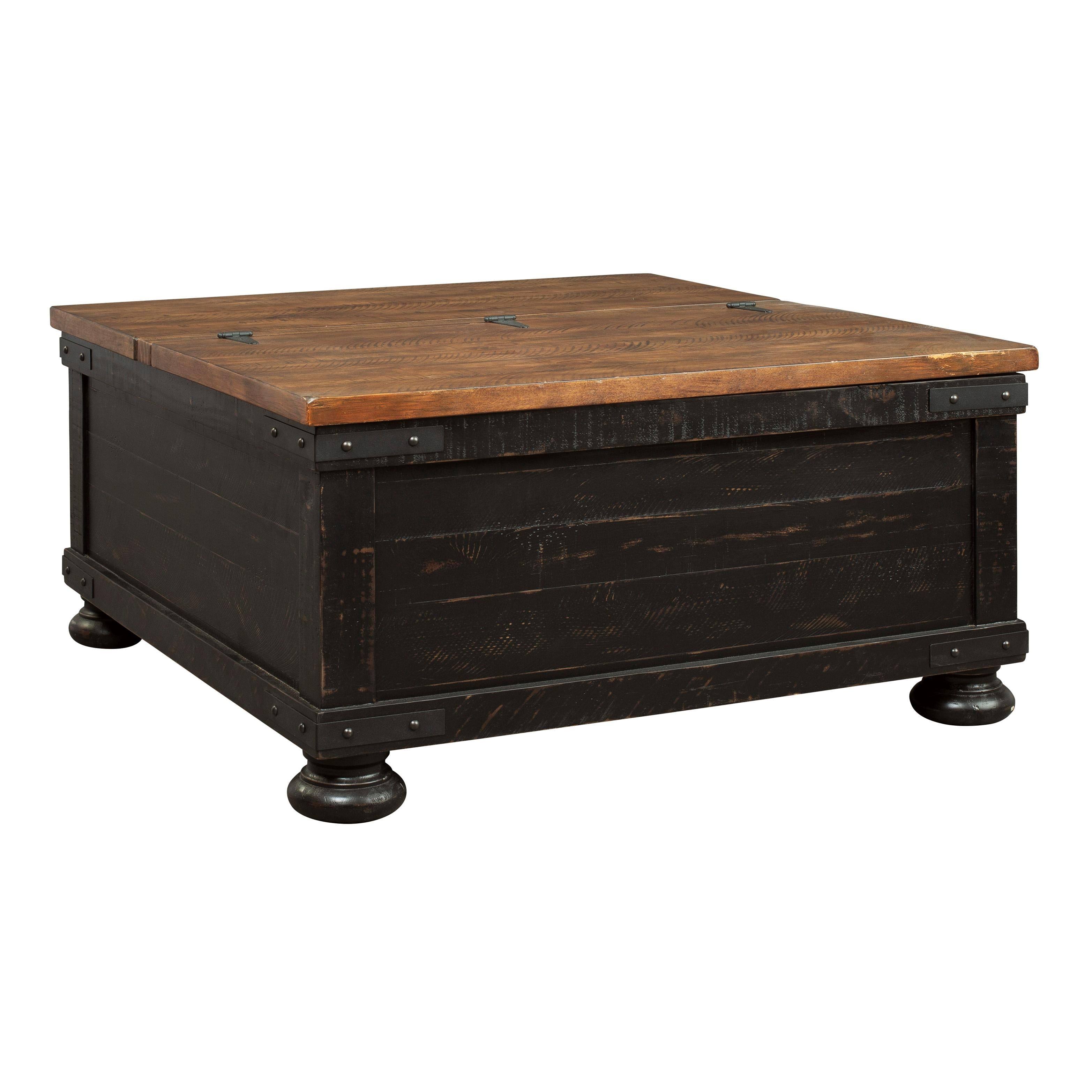 Signature Design By Ashley Valebeck Coffee Table With Lift Top - Black/Brown KJ_QKCNJYSR Signature Design By Ashley Valebeck Coffee Table With Lift Top - Black/Brown KJ_QKCNJYSR