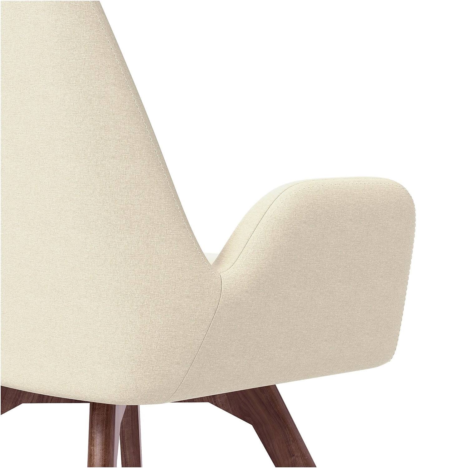 Union & Scale Midmod Fabric Guest Chair 24.8 X 25 X 31.8 Cream Seat/Back PC_KL6RCWBJ