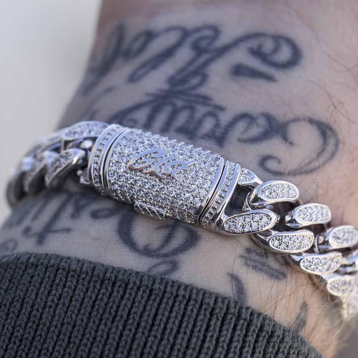 Diamond Cuban Link Bracelet - 12mm, Size 9, 14k White - The Gld Shop JI_YGBIDKPF Diamond Cuban Link Bracelet - 12mm, Size 9, 14k White - The Gld Shop JI_YGBIDKPF