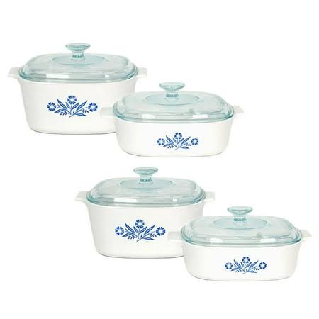 Corningware A-423c-Bf Blue Cornflower Pyroceram 4-Piece Cookware Set (2-Pack) 9G_6KMR3OEK Corningware A-423c-Bf Blue Cornflower Pyroceram 4-Piece Cookware Set (2-Pack) 9G_6KMR3OEK