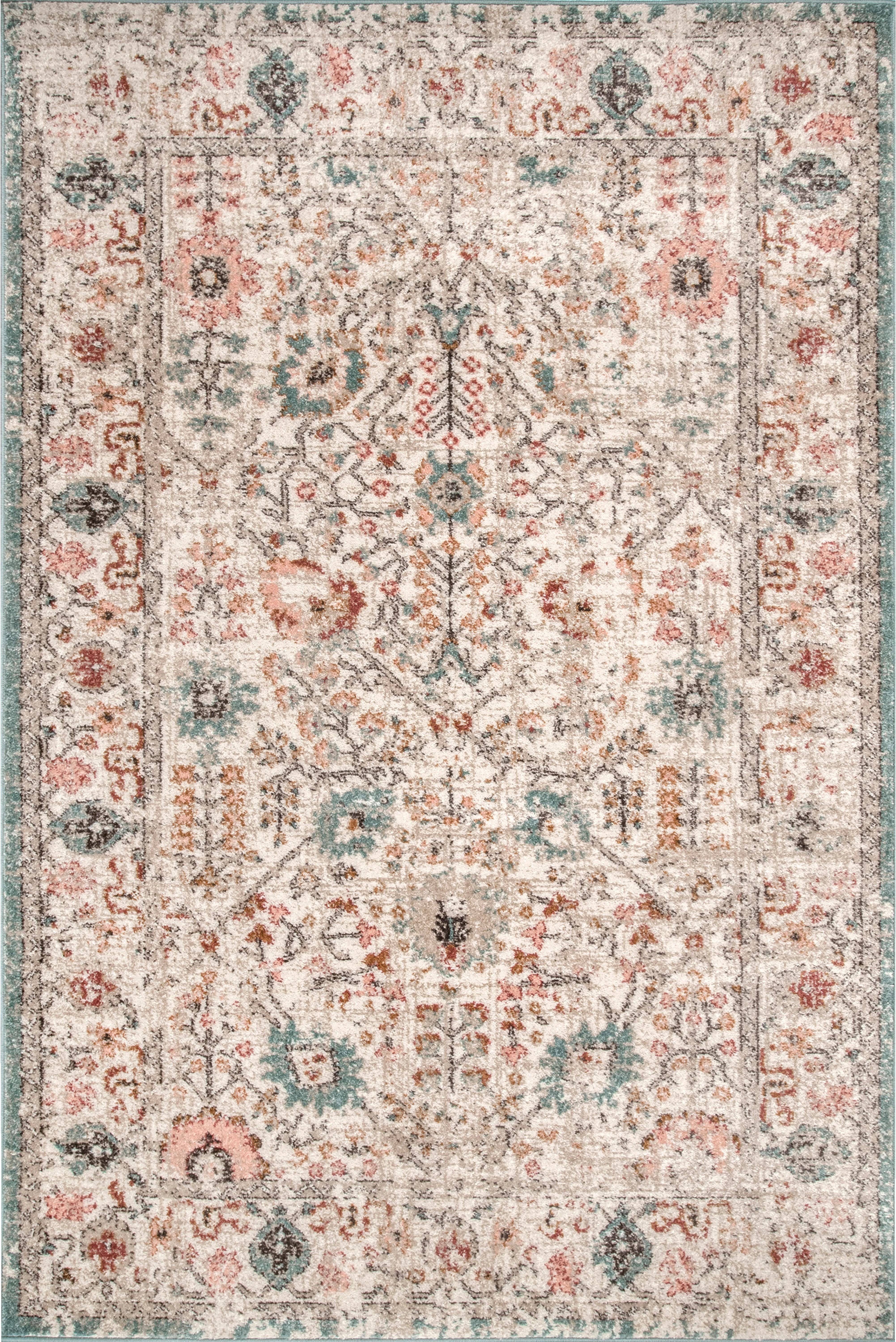 Nuloom Lenore Vintage Floral Beige 10 Ft. X 14 Ft. Area Rug YK_8AONO0D4 Nuloom Lenore Vintage Floral Beige 10 Ft. X 14 Ft. Area Rug YK_8AONO0D4