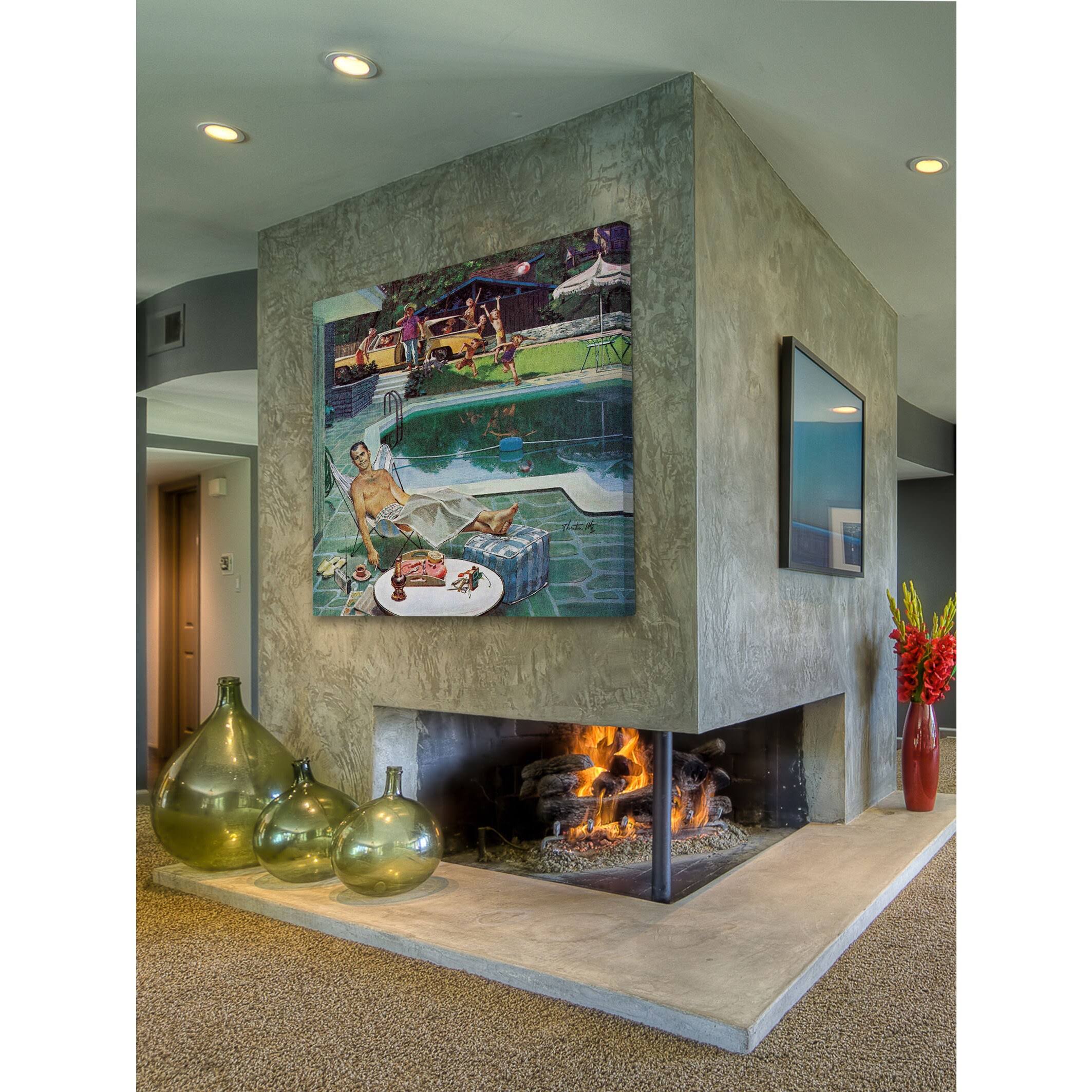 Marmont Hill Unwelcome Pool Guests Thornton Utz Painting Print On Canvas 32 X 32 AF_28EUFUZM Marmont Hill Unwelcome Pool Guests Thornton Utz Painting Print On Canvas 32 X 32 AF_28EUFUZM