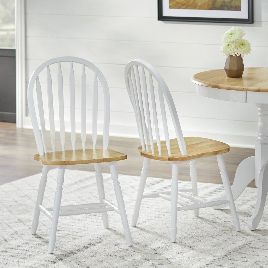Mona Solid Wood Windsor Back Side Chair Color: Black/Natural SH_QISUOHSP
