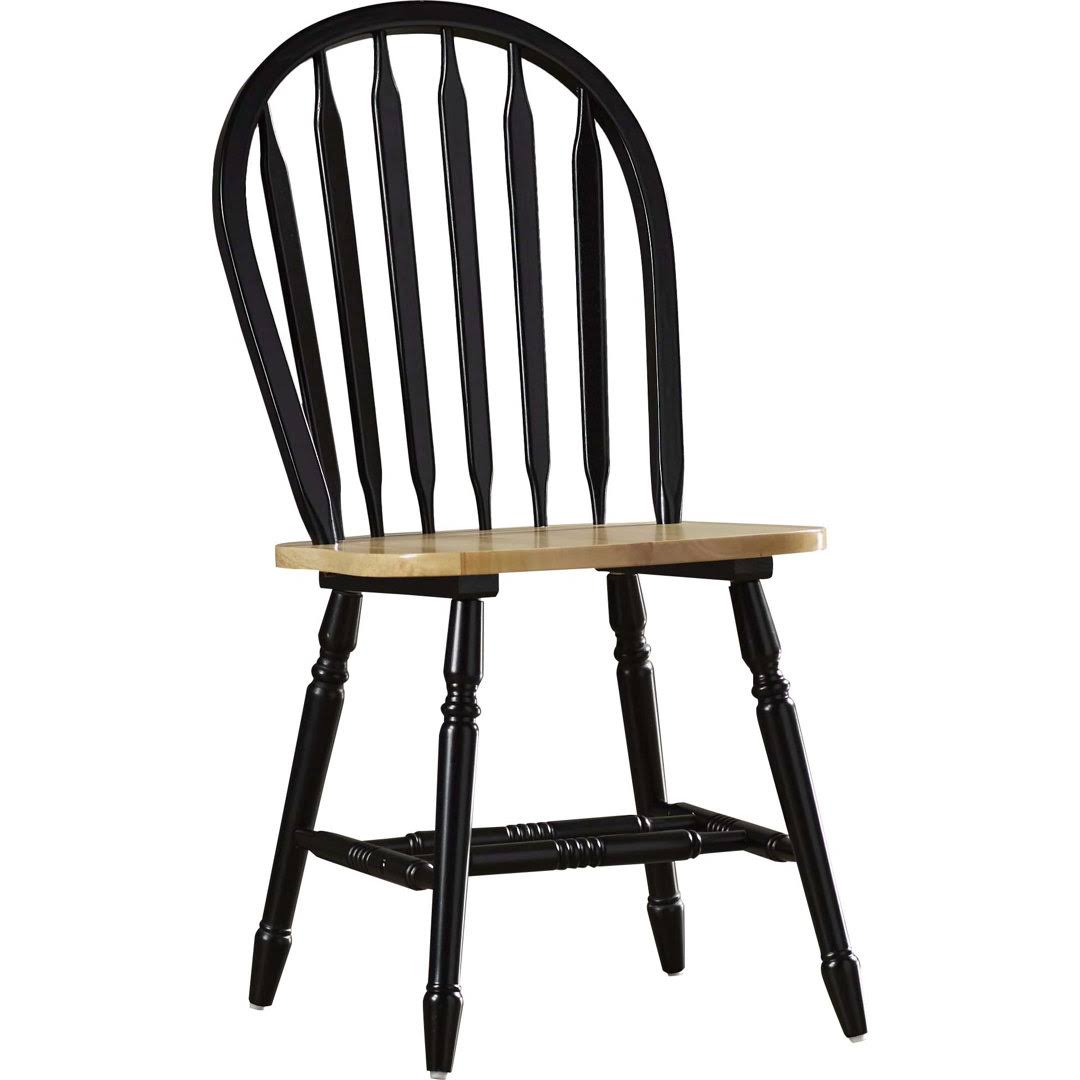 Mona Solid Wood Windsor Back Side Chair Color: Black/Natural SH_QISUOHSP Mona Solid Wood Windsor Back Side Chair Color: Black/Natural SH_QISUOHSP
