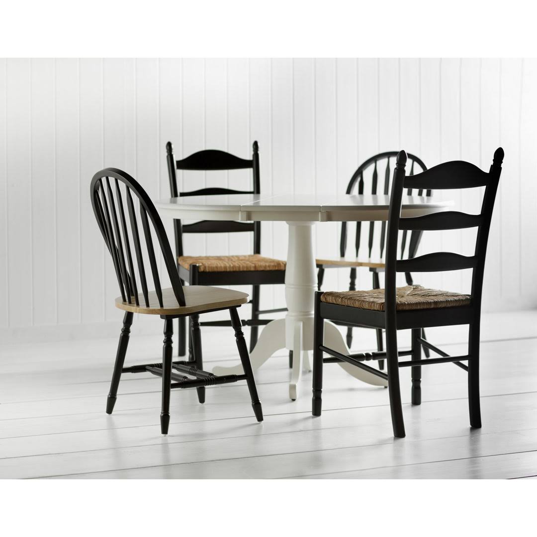 Mona Solid Wood Windsor Back Side Chair Color: Black/Natural SH_QISUOHSP Mona Solid Wood Windsor Back Side Chair Color: Black/Natural SH_QISUOHSP