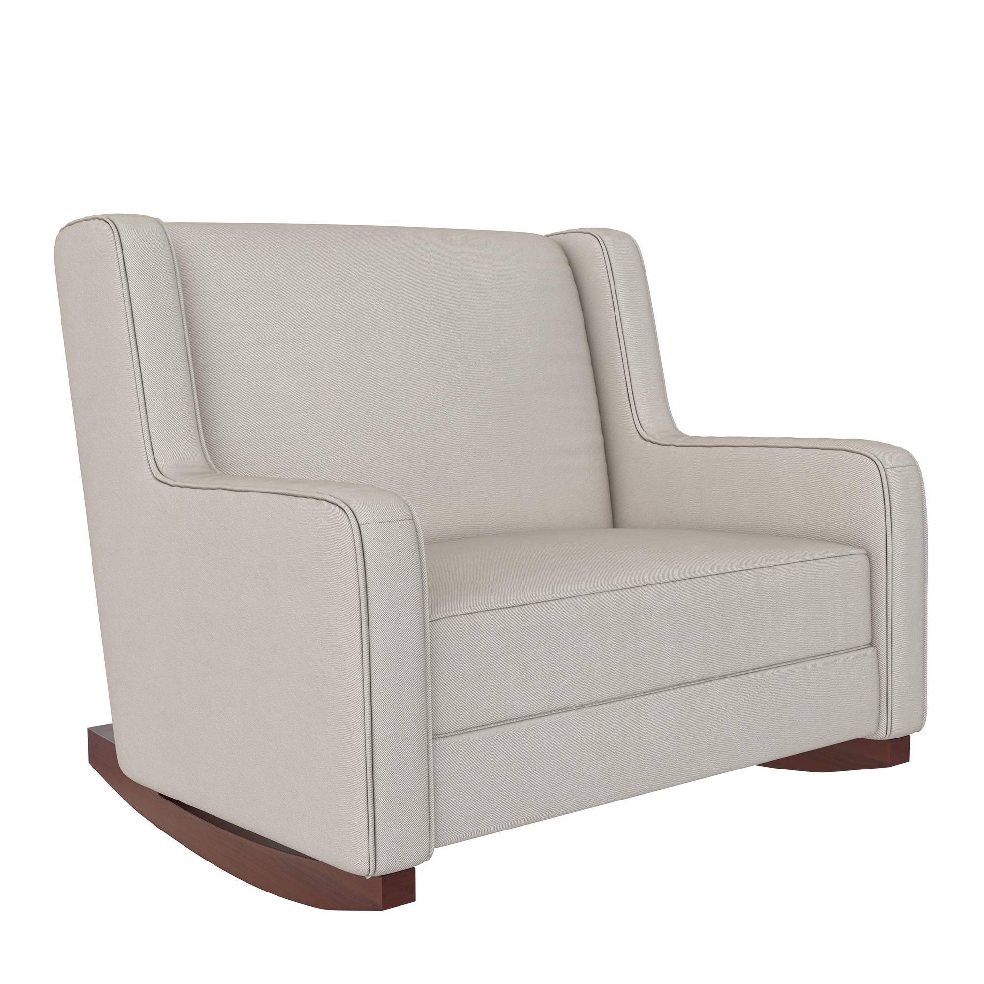 Baby Relax Hadley Upholstered Double Rocker Chair, Blue Velvet NC_R2QHB9VL