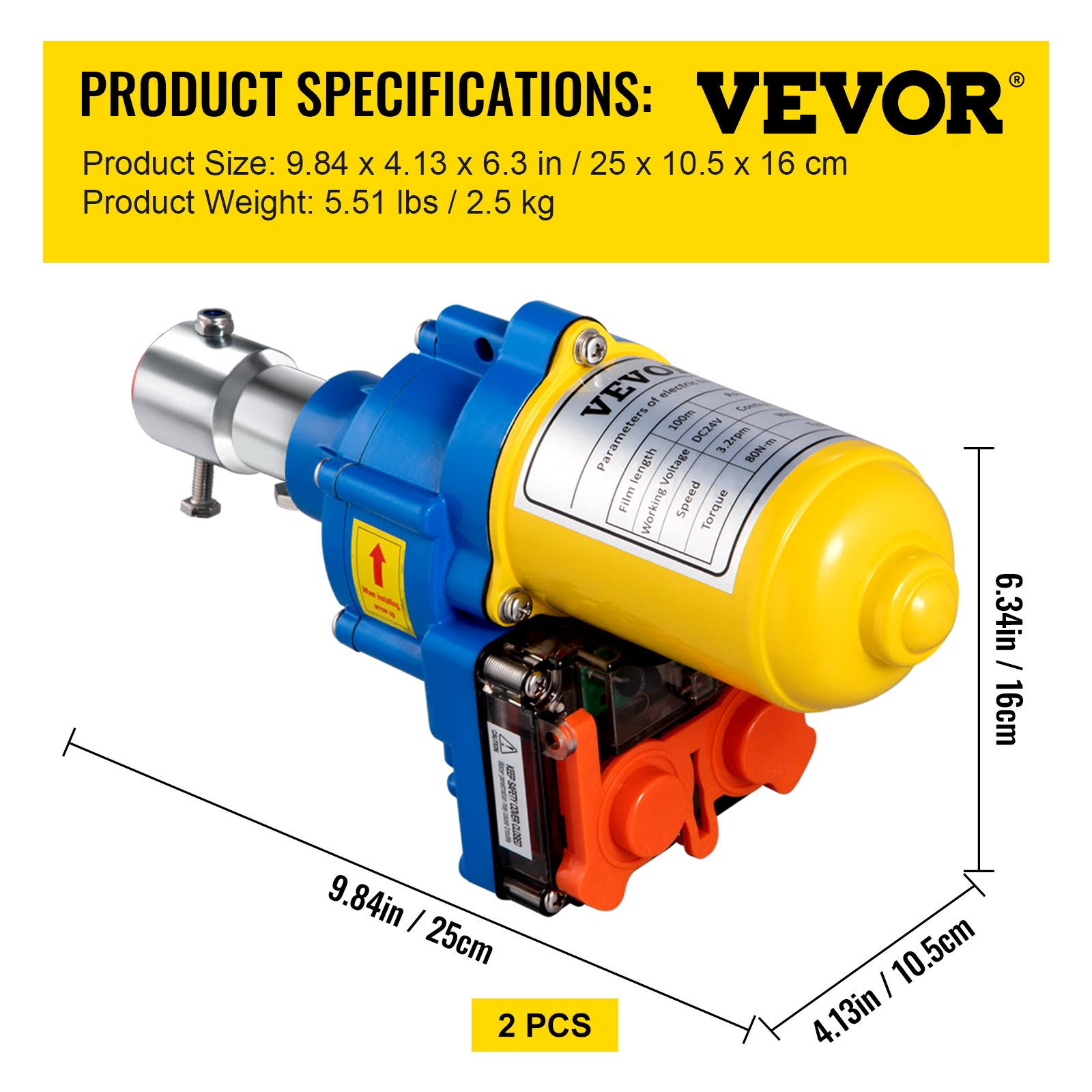 Vevor Greenhouse Roll Up Motor Kit, 100w Dc 24v 3.2 Rpm, Waterproof Aluminum Alloy Electric Greenhouse Frame Shed Kit, W/Control Box & Climbing GP_CWTKZXKK Vevor Greenhouse Roll Up Motor Kit, 100w Dc 24v 3.2 Rpm, Waterproof Aluminum Alloy Electric Greenhouse Frame Shed Kit, W/Control Box & Climbing GP_CWTKZXKK