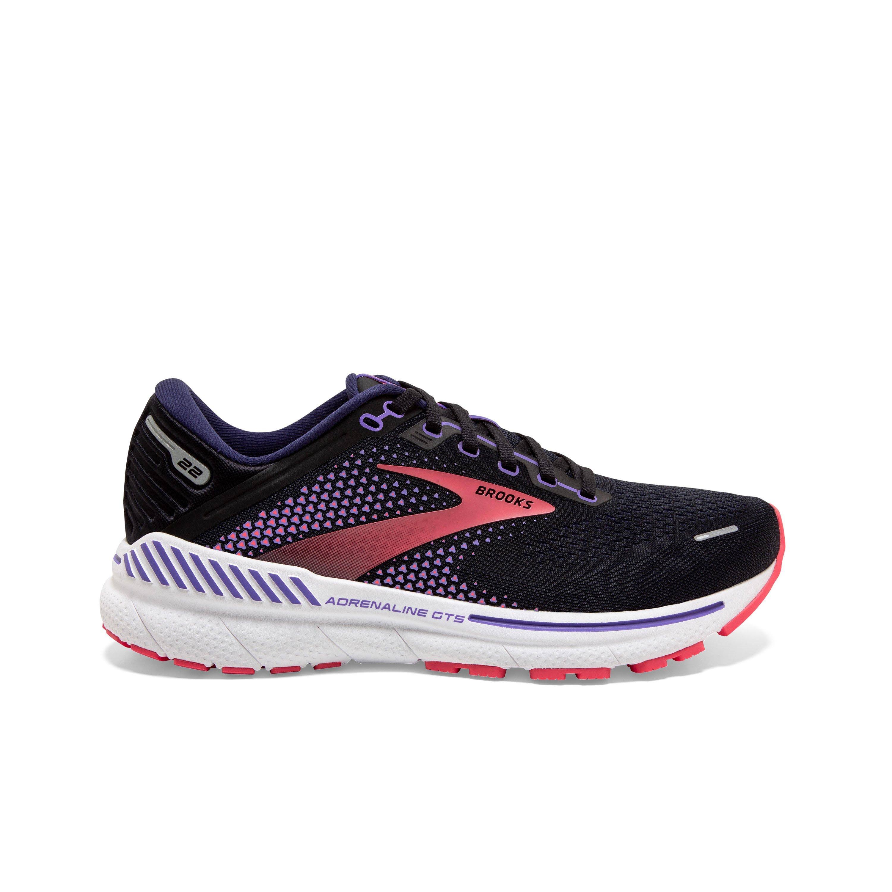 Brooks Adrenaline Gts 22 8 , Black/Purple/Coral (Women's) SE_KQRL51EZ
