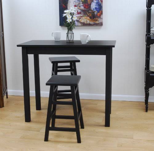 Carolina Classics Noah Pub Bar Table, Antique Black EU_Z5LJIPAB